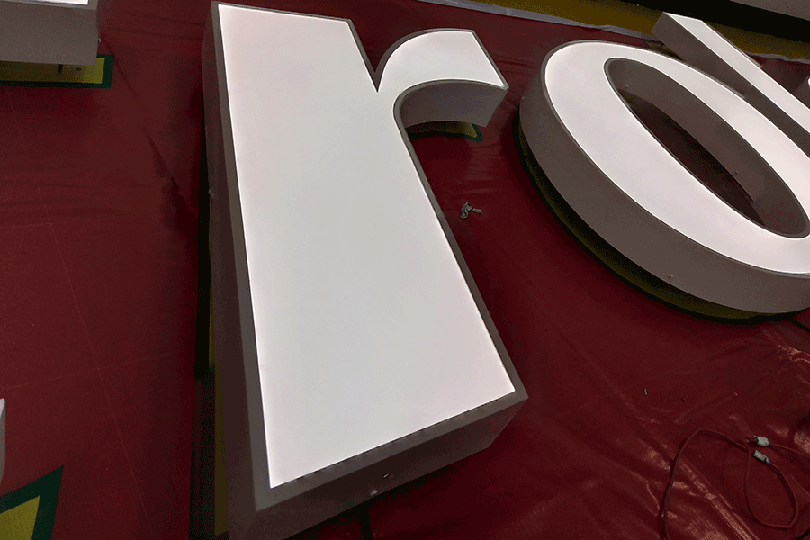 定制LED鏤空字有什么工藝流程？